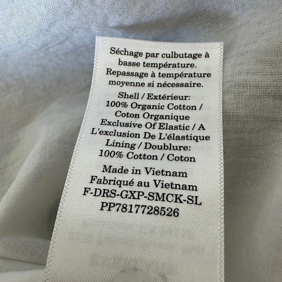 Everlane Gauze Smocked Dress Size XL Stripe Organic Cotton Sundress - Picture 5 of 11